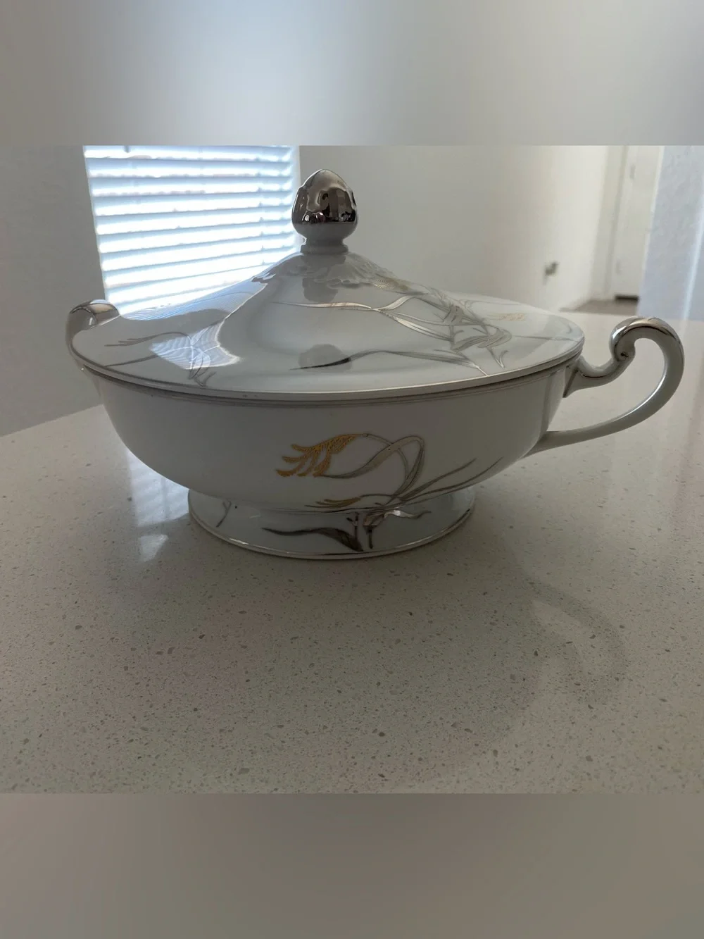 Fine China of Japan,  design Platinum Wheat